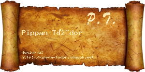 Pippan Tódor névjegykártya